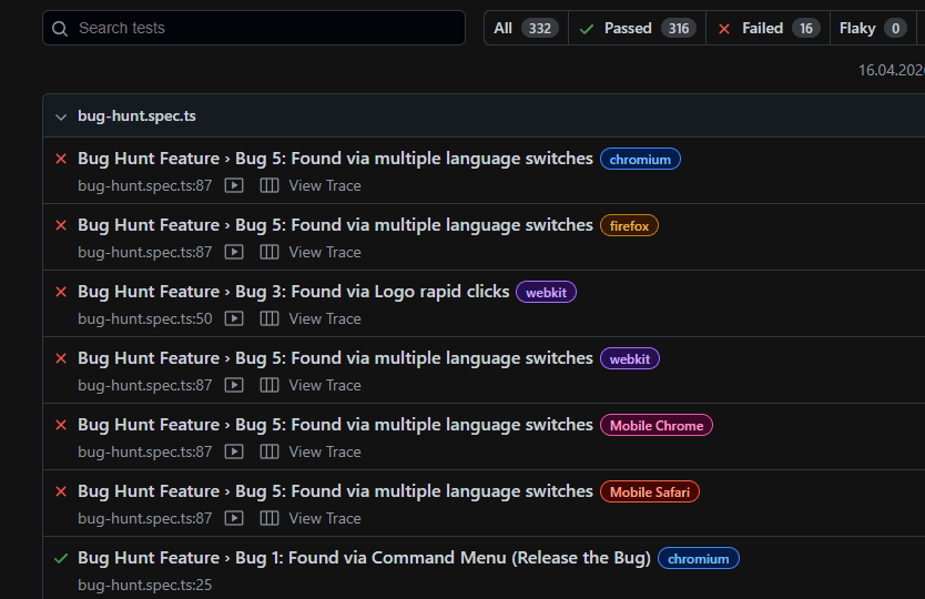Playwright HTML Test Report
