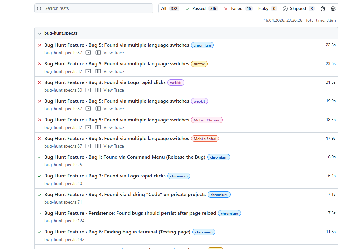 Playwright HTML Test Report